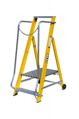 Lyte Fibreglass Widestep Platform Stepladder